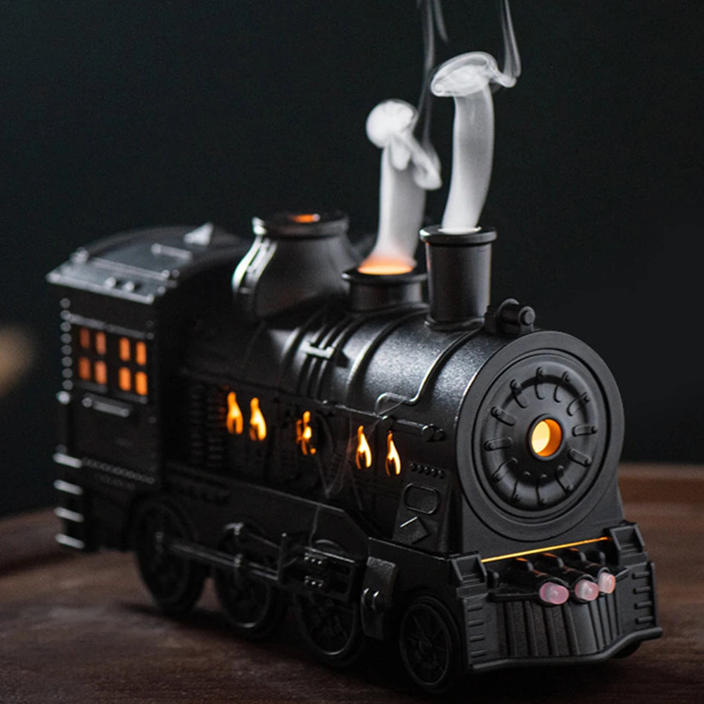 "Train-Shaped Essential Oil Diffuser:Cool Mist Humidifier"