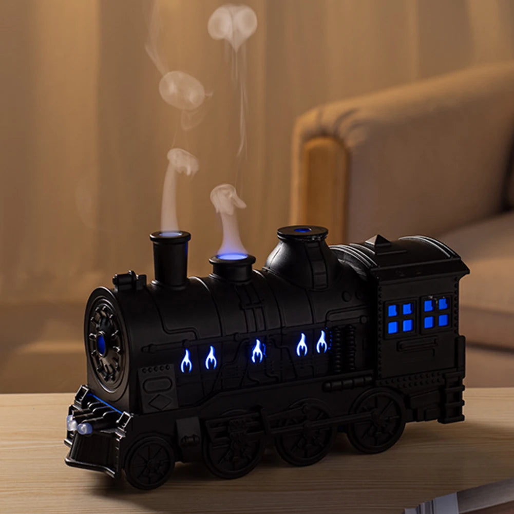 "Train-Shaped Essential Oil Diffuser:Cool Mist Humidifier"