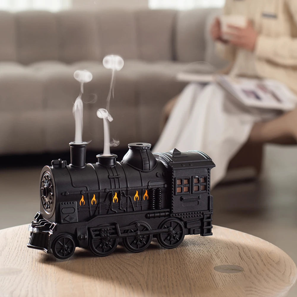 "Train-Shaped Essential Oil Diffuser:Cool Mist Humidifier"