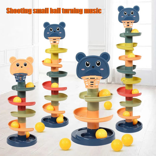 "Fun Toddler Ball Slide Toy Tower"