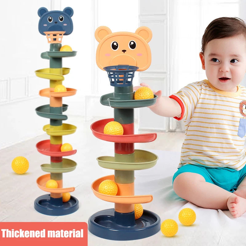 "Fun Toddler Ball Slide Toy Tower"