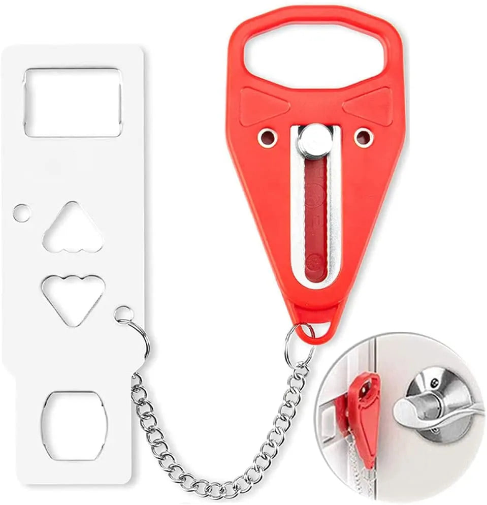 "SafetyFirst: Portable Door Lock for Home, Hotel, or Travel"