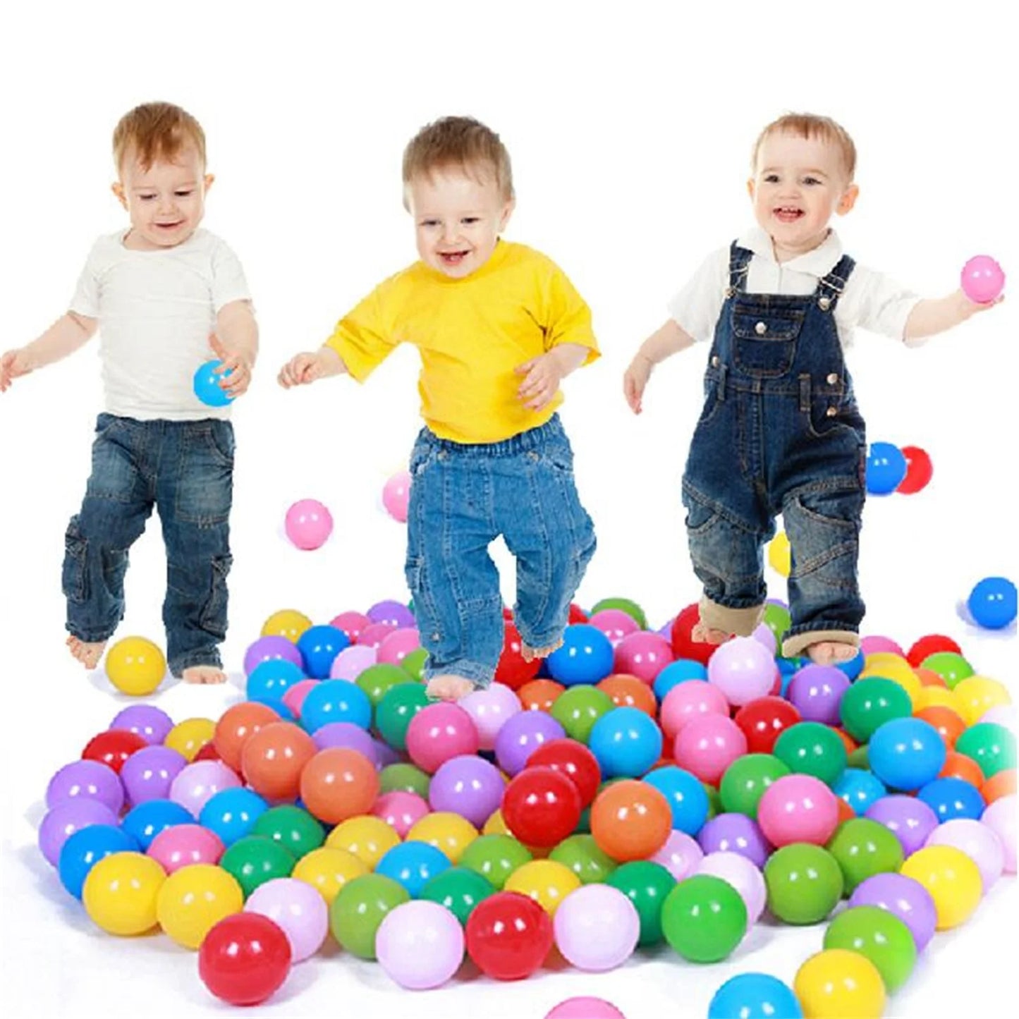 "Baby Ocean Balls"- Soft Plastic Colourful Play Balls