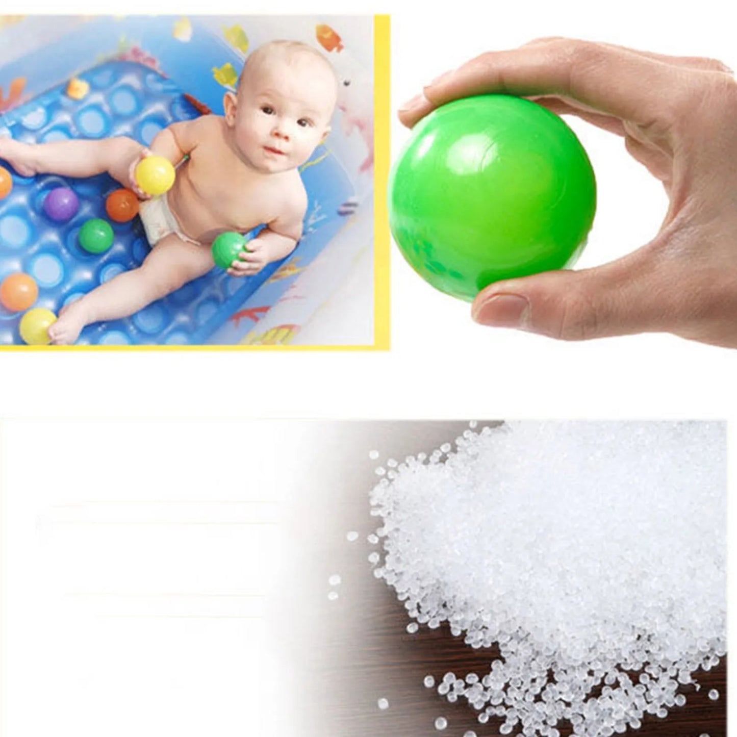 "Baby Ocean Balls"- Soft Plastic Colourful Play Balls