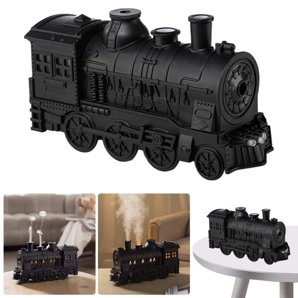 "Train-Shaped Essential Oil Diffuser:Cool Mist Humidifier"